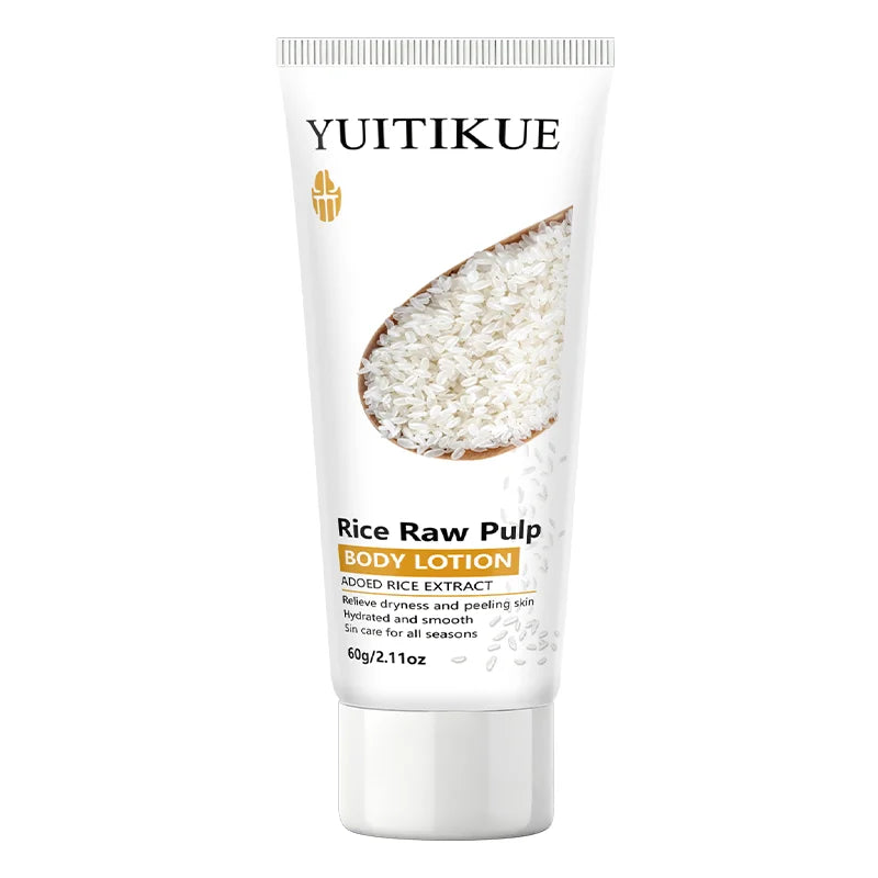 YUITIKUE Rice Raw Pulp Body Lotion Hydrating Skin Care Cream 60g