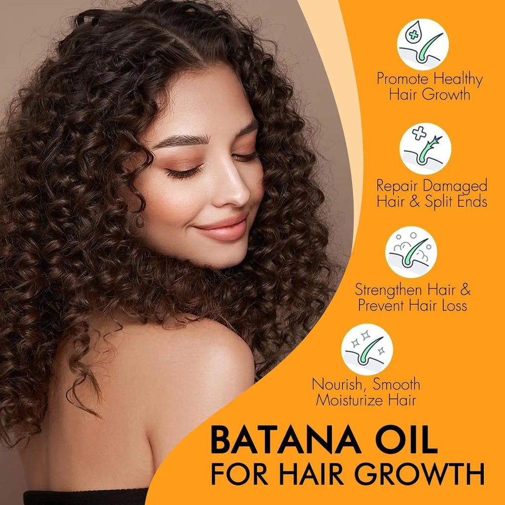 Batana Oil Hair Growth Treatment Natural Split End Repair Serum