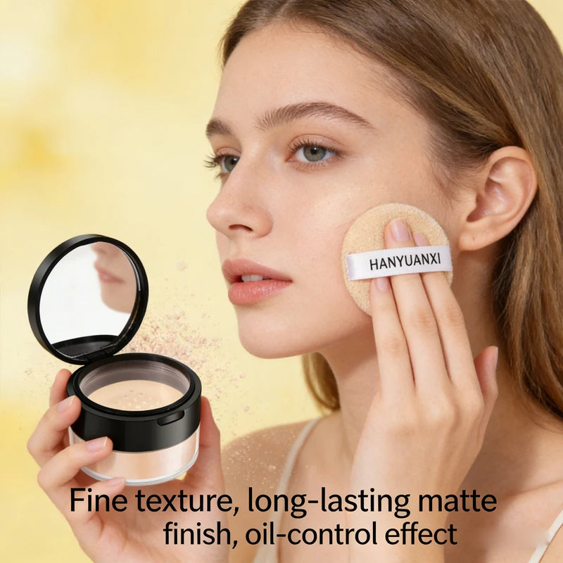 Hanyuanxi Matte Loose Powder Waterproof Long Lasting Finishing Powder - 5