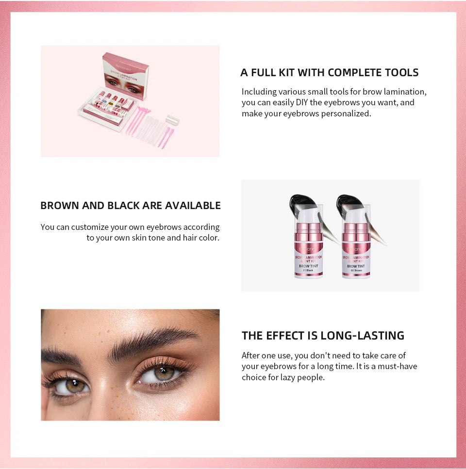 Professional Eyebrow Lamination and Tinting Kit