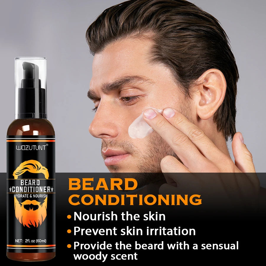 Goiple Men Beard Care Kit Beard Wash Oil Conditioner and Styling Balm