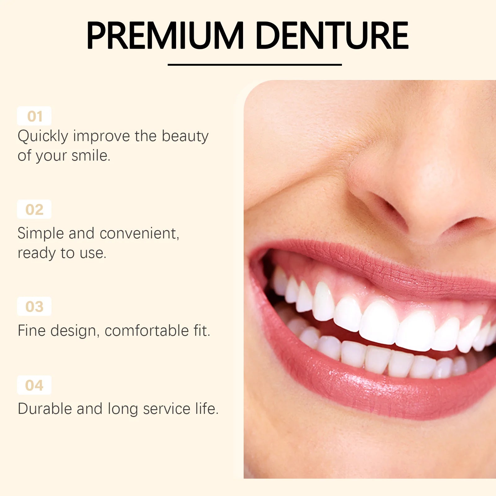 Temporary Silicone Denture Set for Smile Restoration - 11