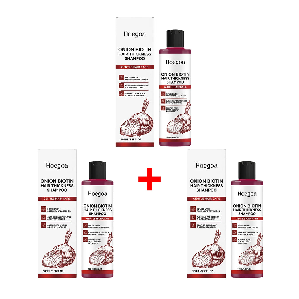 Onion Biotin Volumizing Shampoo for Hair Growth and Thickness