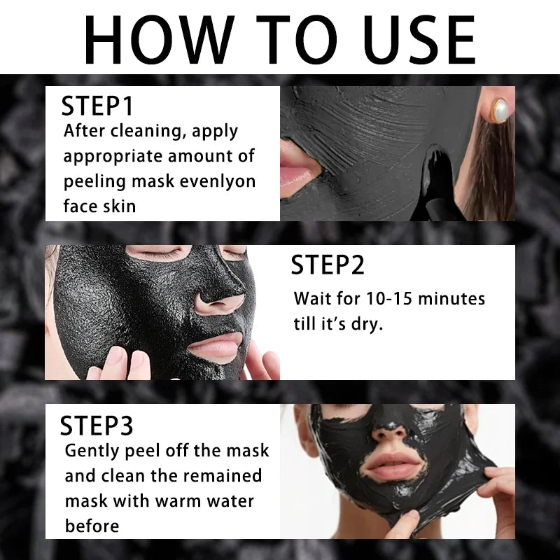 YUITIKUE Bamboo Charcoal Blackhead Mask Deep Cleansing Peel Off Mask - 14