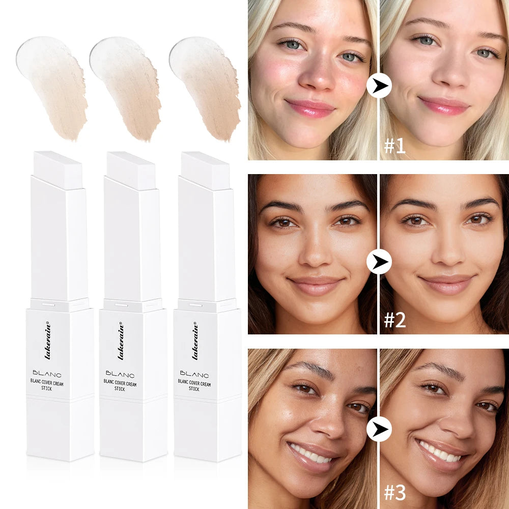 Full Coverage Foundation Cream Stick with Blending Brush