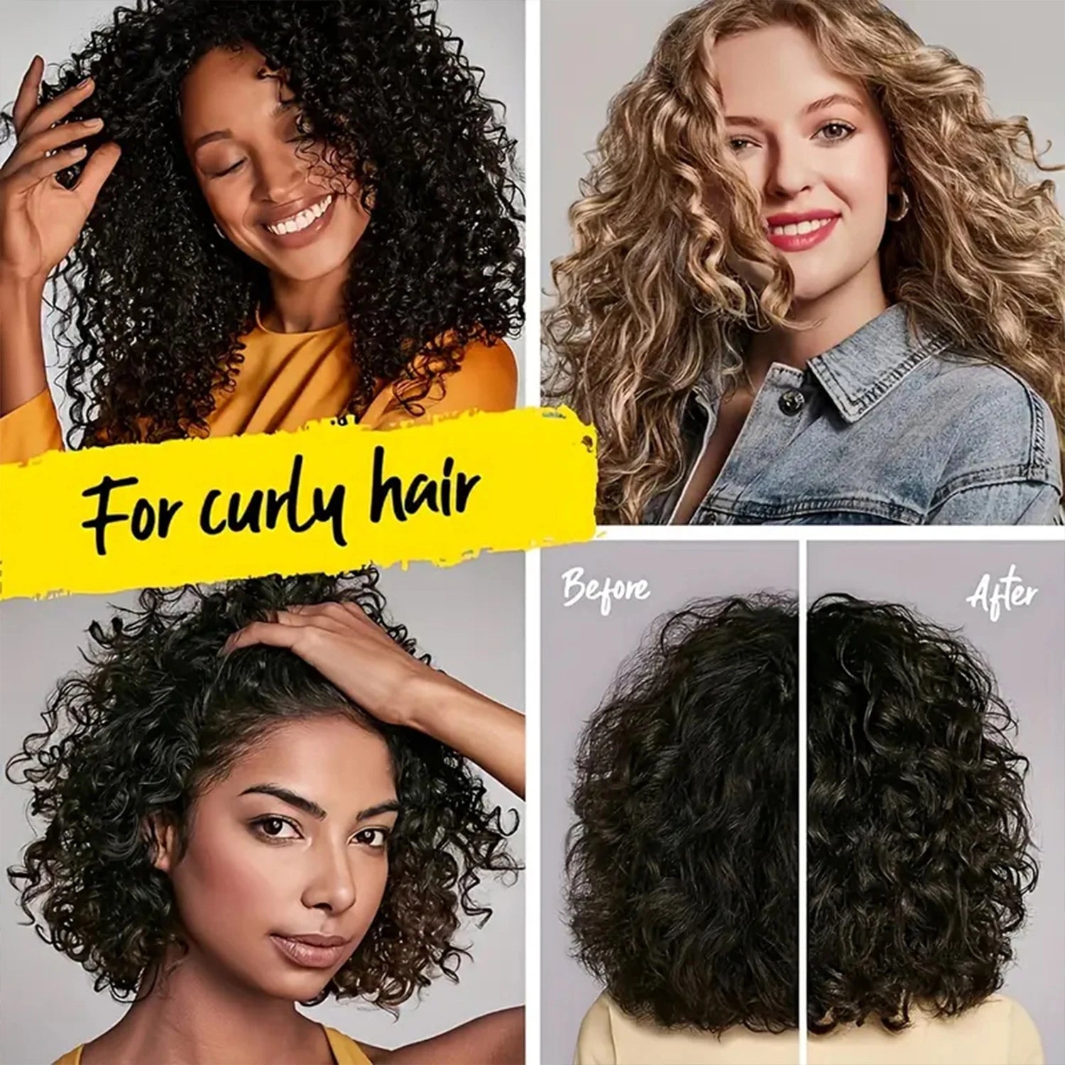 Coconut Oil Curling Cream Hydrating Curl Definition and Frizz Control - 2