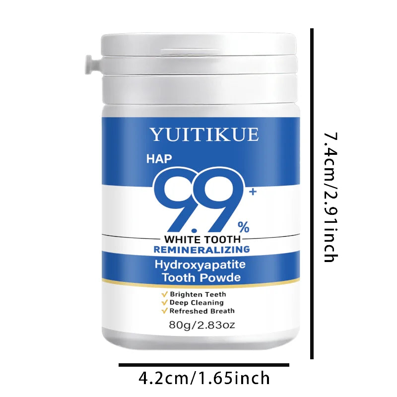 YUITIKUE Hydroxyapatite Teeth Whitening Powder Remineralizing Tooth Polish