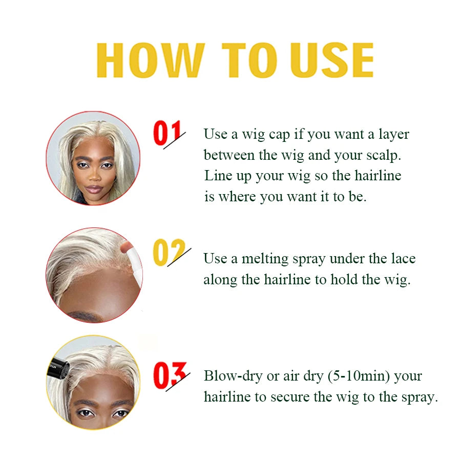 Lace Wig Melting Spray Invisible Bonding Adhesive for Hair Units