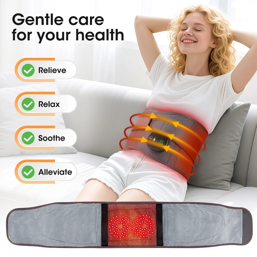 Cordless Heated Waist Massager for Back Pain Relief - 8