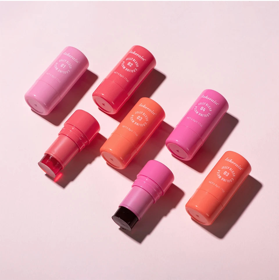 Cooling Water Jelly Blush Stick for Cheeks and Lips
