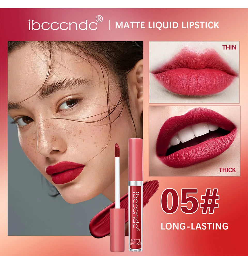 Matte Waterproof Liquid Lipstick - 12