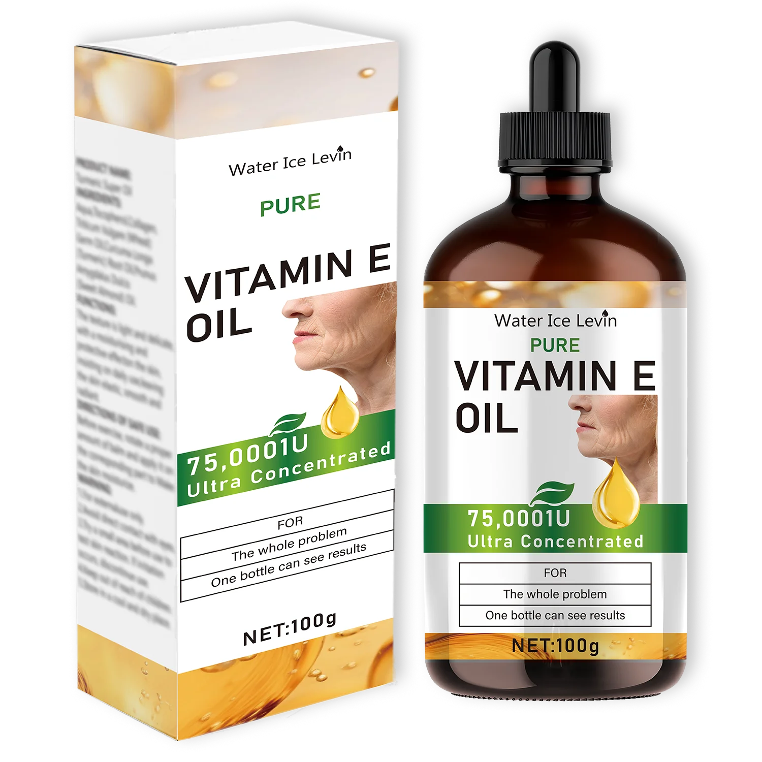 Pure Vitamin E Face Oil Moisturizing Skin Care Serum 100ml - 9