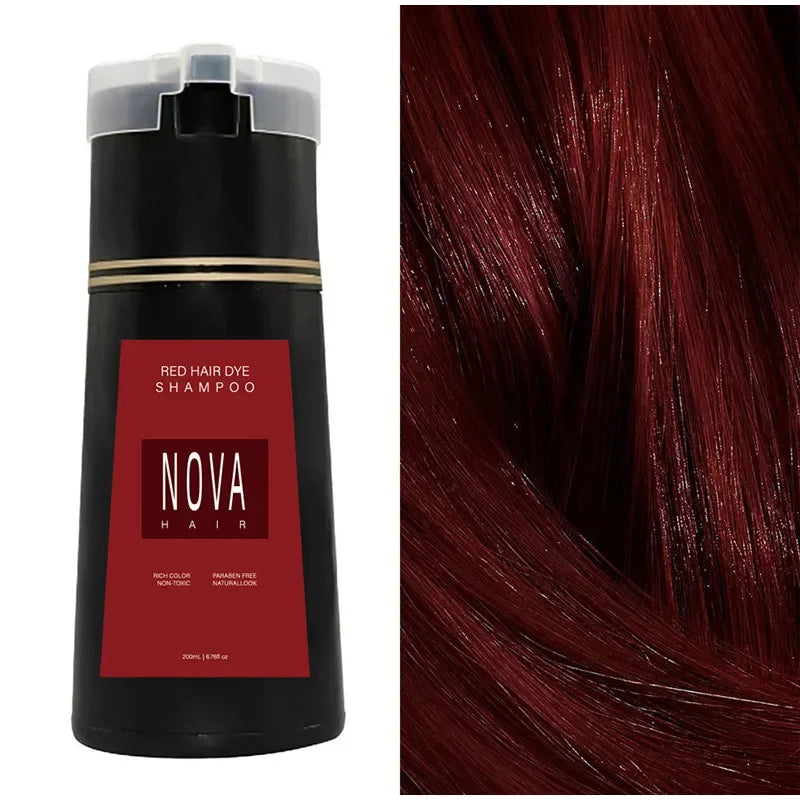 3 in 1 Hair Dyeing Care Shampoo for Men and Women 100 200ml