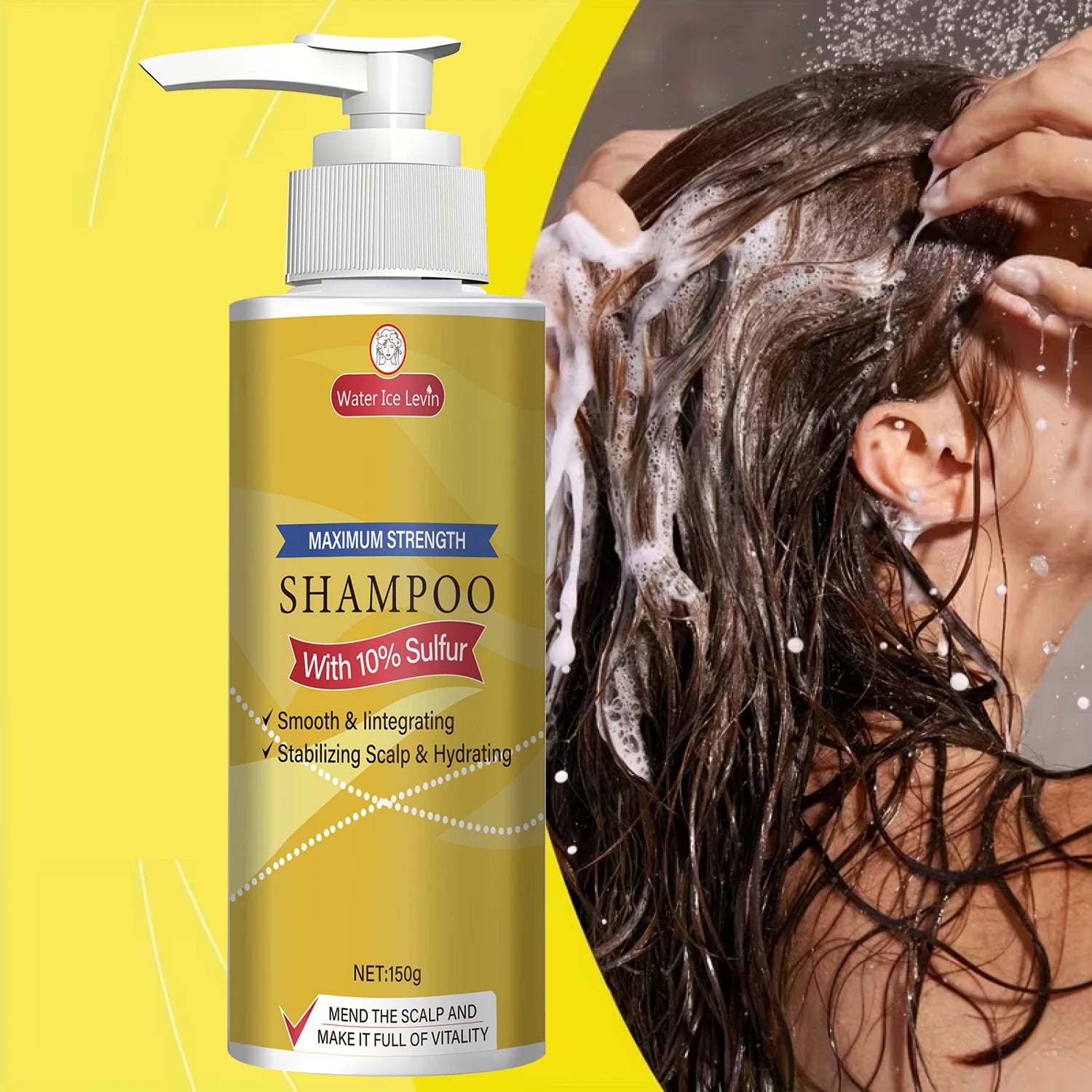 10% Sulfur Shampoo for Scalp Stabilization and Hydration 150g - 4
