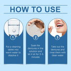 Effervescent Denture Cleaning Tablets for Freshness and Stain Removal