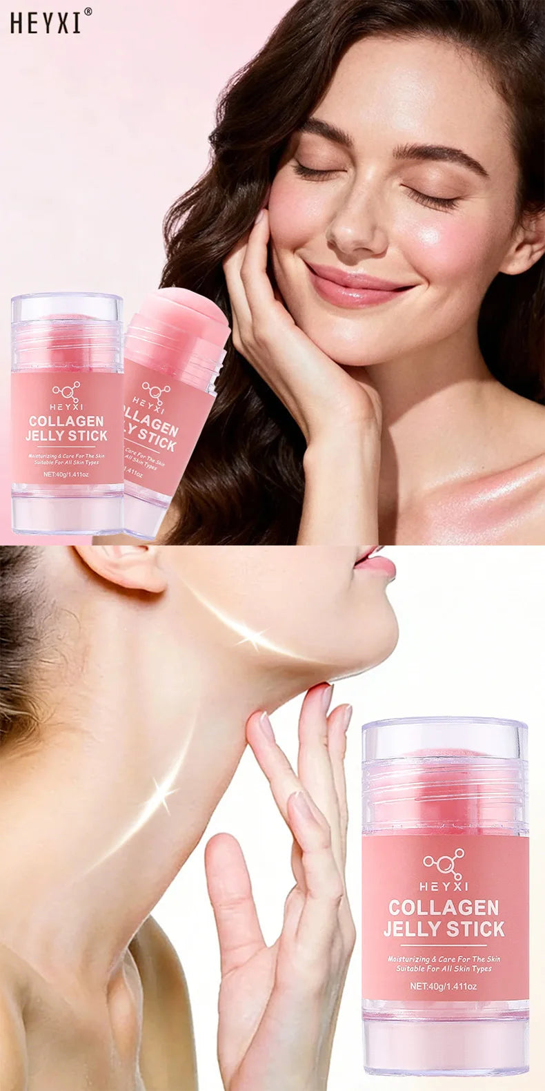 HEYXI Collagen Retinol Neck Cream Firming Moisturizing Jelly Stick - 7