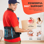 Heated Vibrating Waist Massage Belt for Back Pain Relief