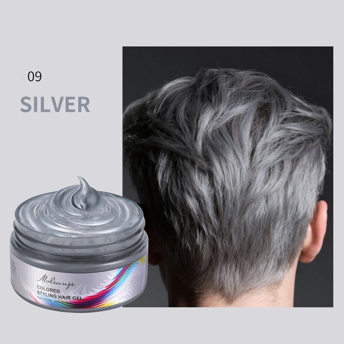 Molianji Disposable Instant Color Hair Styling Gel 100ml