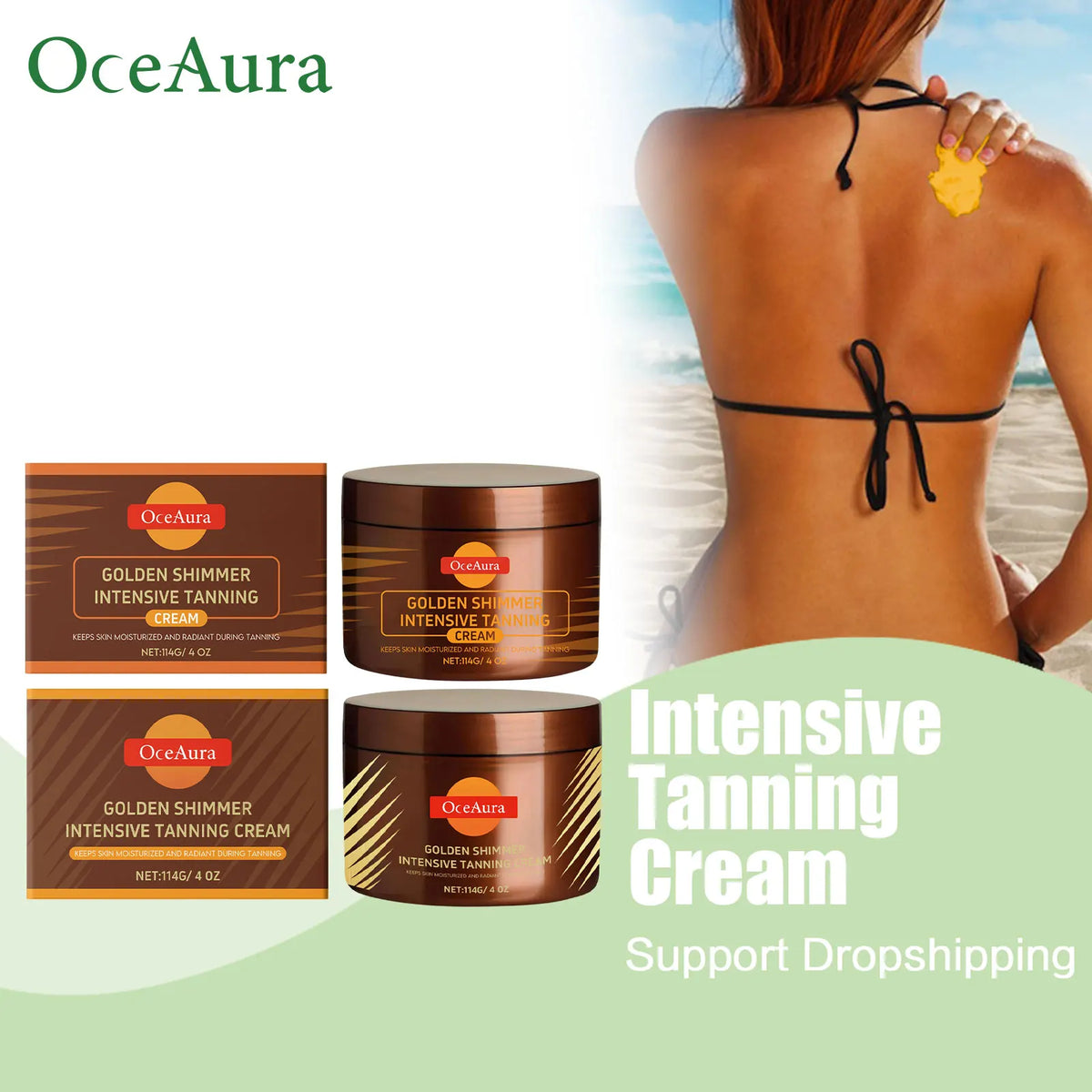 Intensive Tanning Accelerator Cream for Face and Body