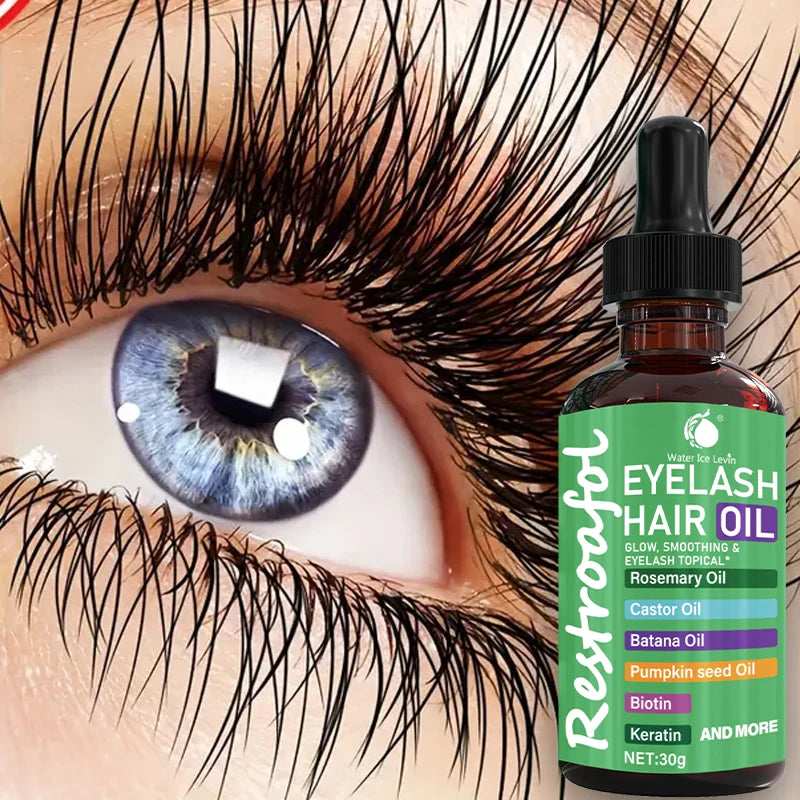 Restroafol Eyelash and Hair Growth Oil with Castor and Rosemary - 1