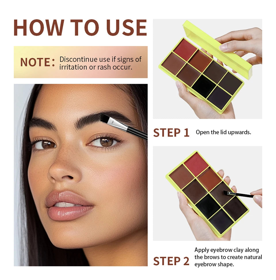 8-Color Cream Blush and Contour Palette - 26
