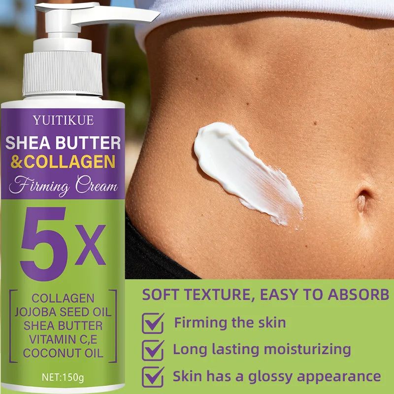 YUITIKUE 5X Shea Butter Collagen Firming Cream Body Sculpting Lotion