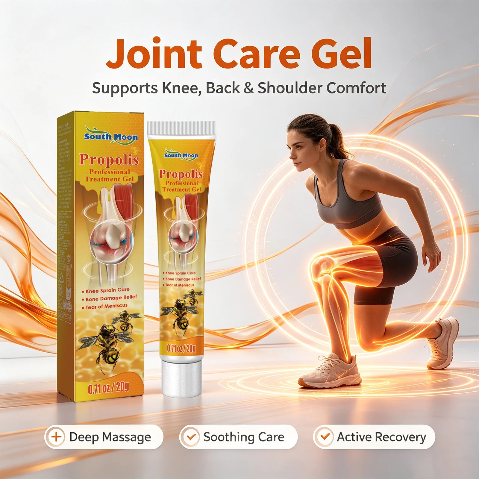 Propolis Joint and Muscle Relief Cooling Massage Gel - 3