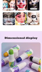 Peiwen Face and Body Paint Stick Waterproof Makeup for Parties