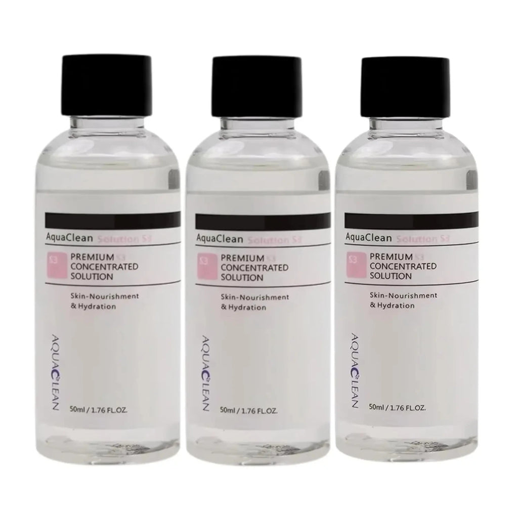 3 Bottle Aqua Peeling Facial Care Concentrate Solution Set S1 S2 S3