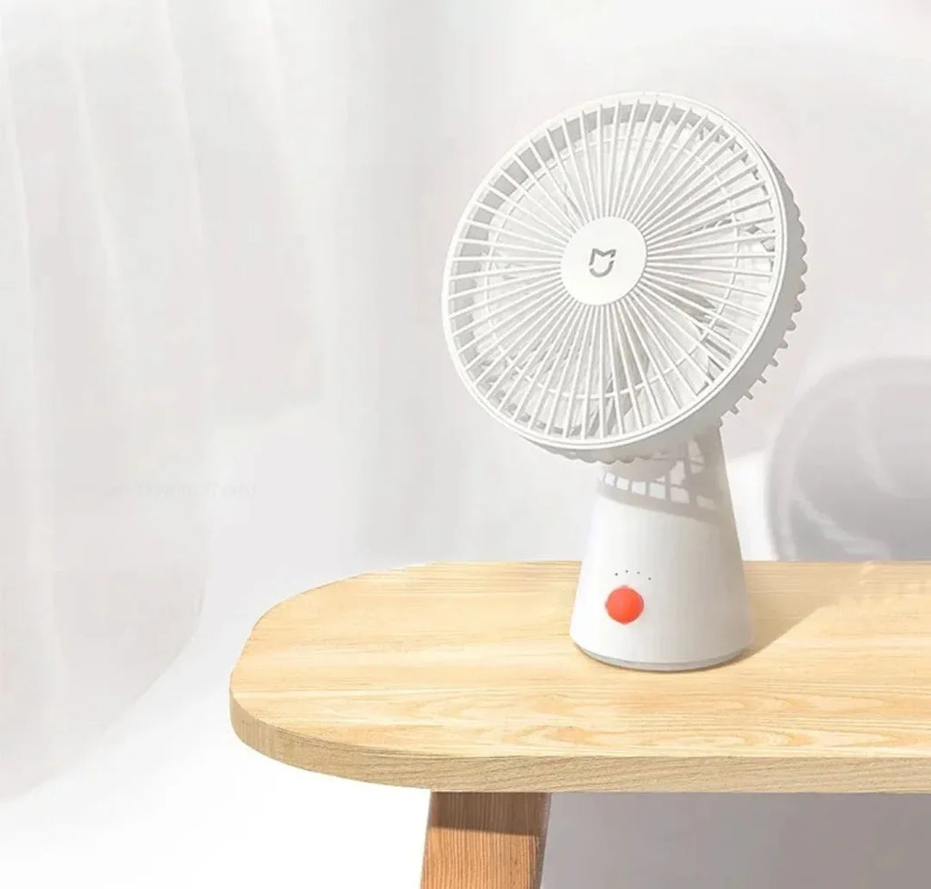 Mijia Portable Desk Fan Rechargeable USB Handheld Cooling Mini Fan