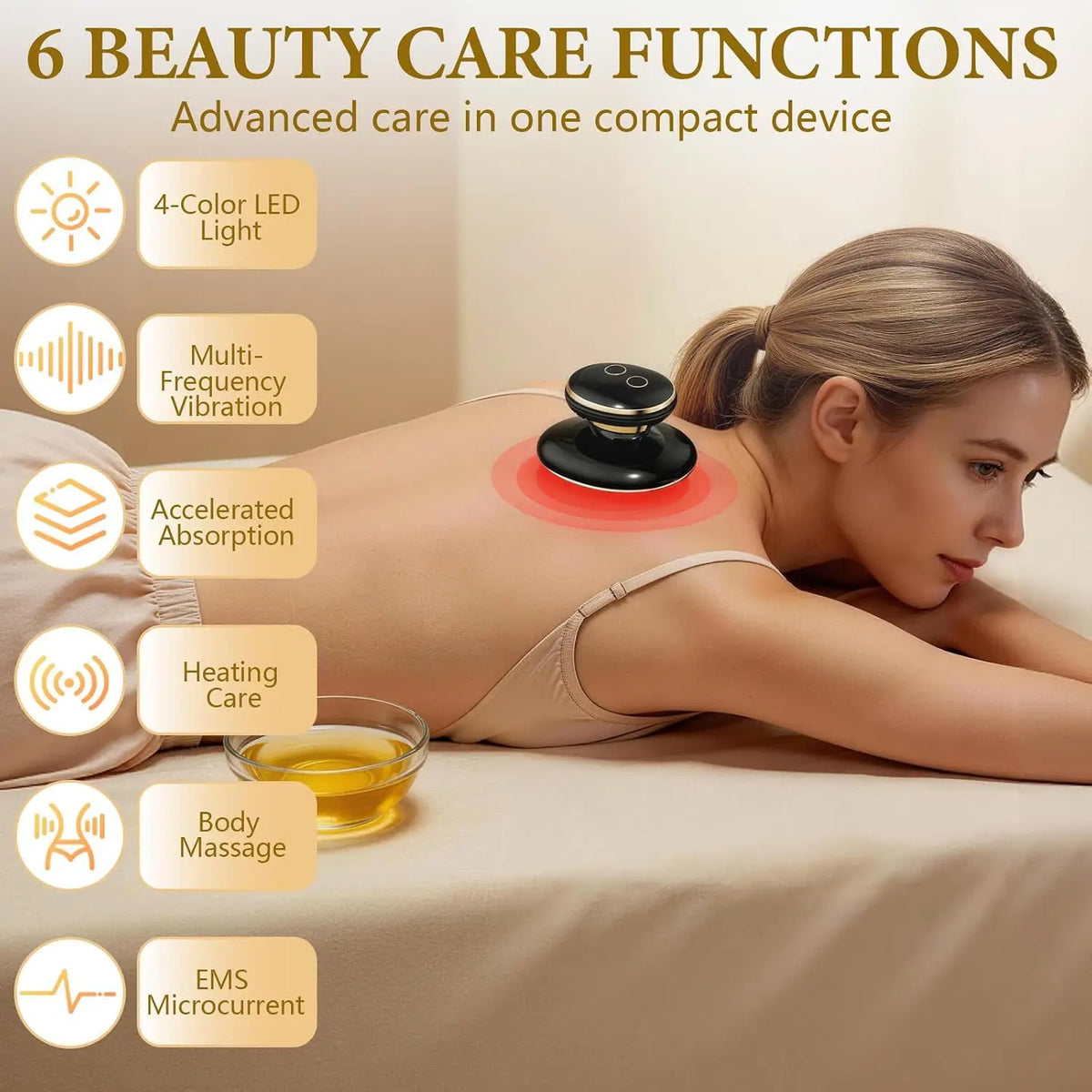 4-in-1 LED Body Sculpting and Cellulite Massage Device
