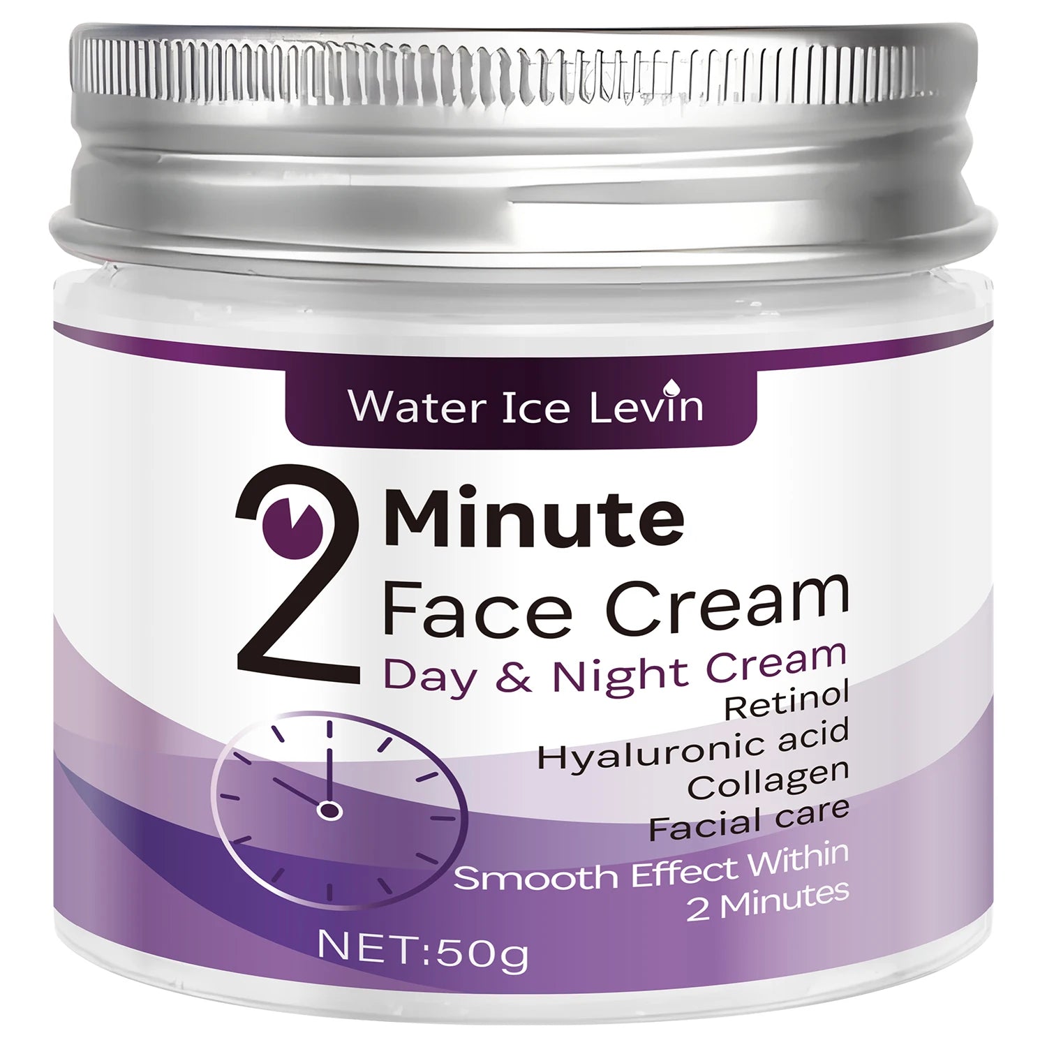 Water Ice Levin 2 Minute Face Cream Anti Aging Retinol Moisturizer - 7