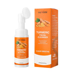 Turmeric Foaming Facial Cleanser with Brush Brightening Face Wash