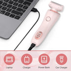 Electric Women's Body Hair Shaver and Bikini Trimmer