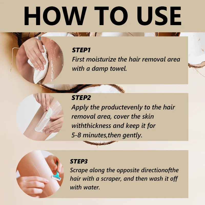 YUITIKUE Hair Removal Cream 60g Sensitive Skin Formula for Body - 14