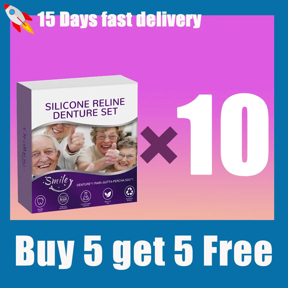 Silicone Denture Reline and Comfort Fit Set - 9