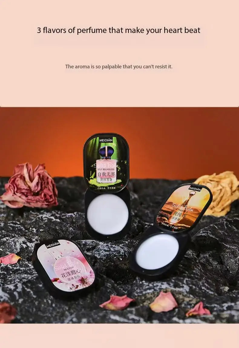 Meidian Solid Fragrance Balm Portable Long Lasting Perfume Set