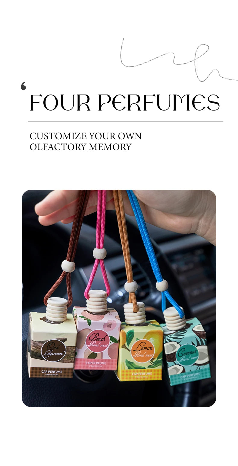 FORMBO Hanging Car Air Freshener Aromatherapy Diffuser Bottle
