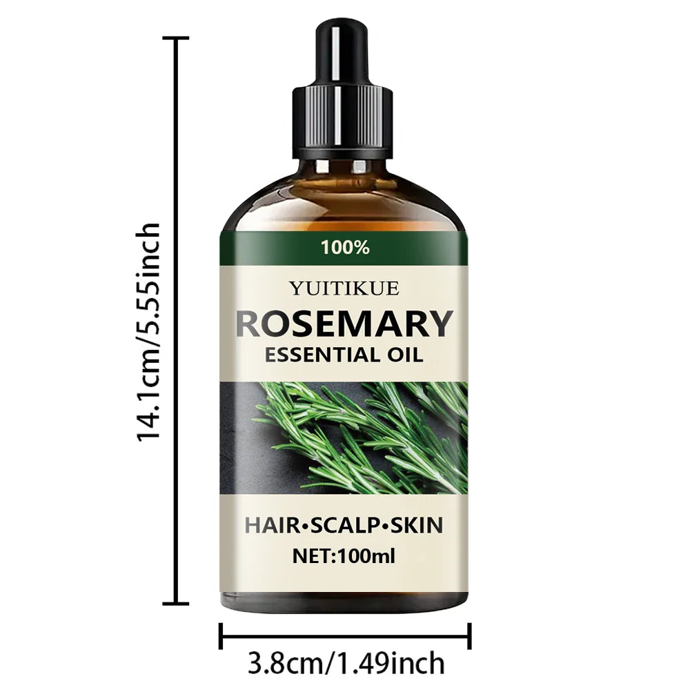 Rosemary Essential Oil 100ml for Hair Scalp and Skin Care