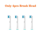 Rechargeable Rotating Electric Toothbrush with 4 Replacement Heads