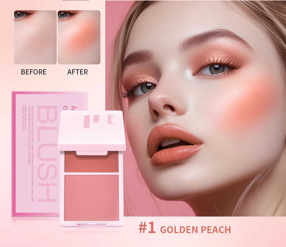 2-in-1 Cream and Powder Blush Palette