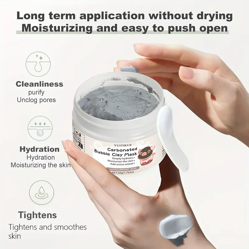 YUITIKUE Carbonated Bubble Clay Mask Pore Cleansing Face Treatment 50g
