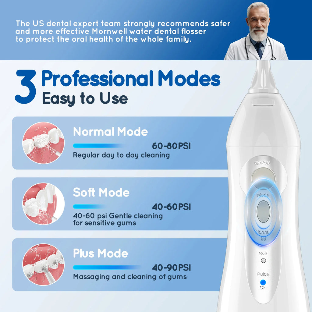 Portable 2-in-1 Water Flosser and Electric Toothbrush Oral Care Kit
