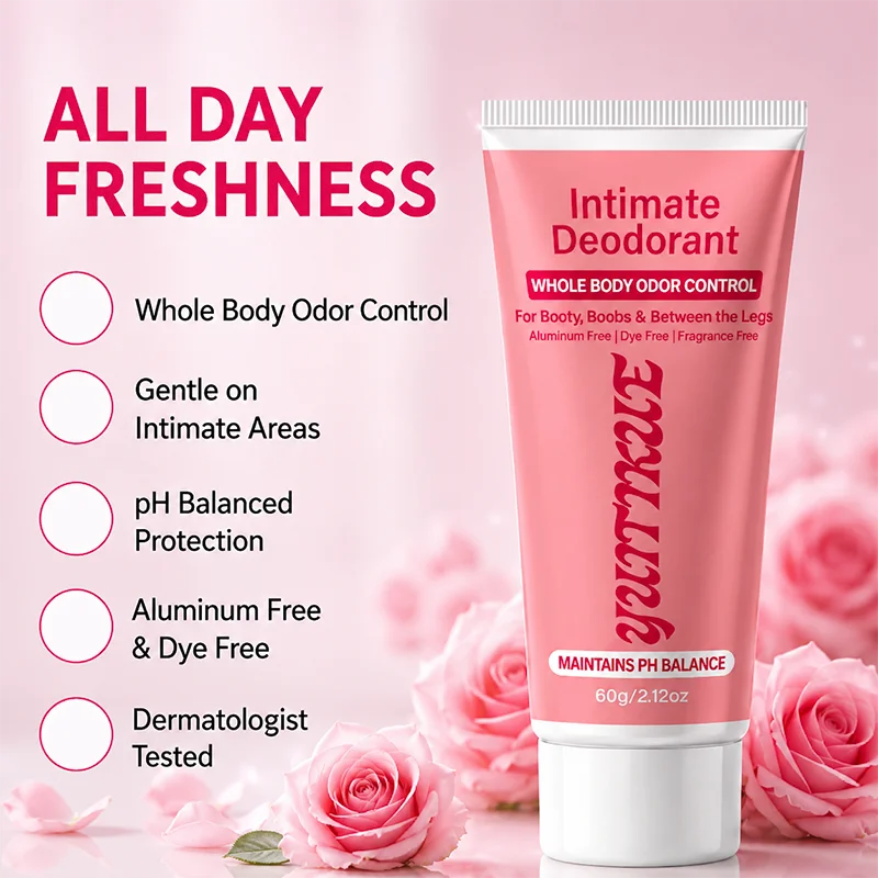YUITIKUE Intimate Deodorant Cream Aluminum Free Body Odor Control