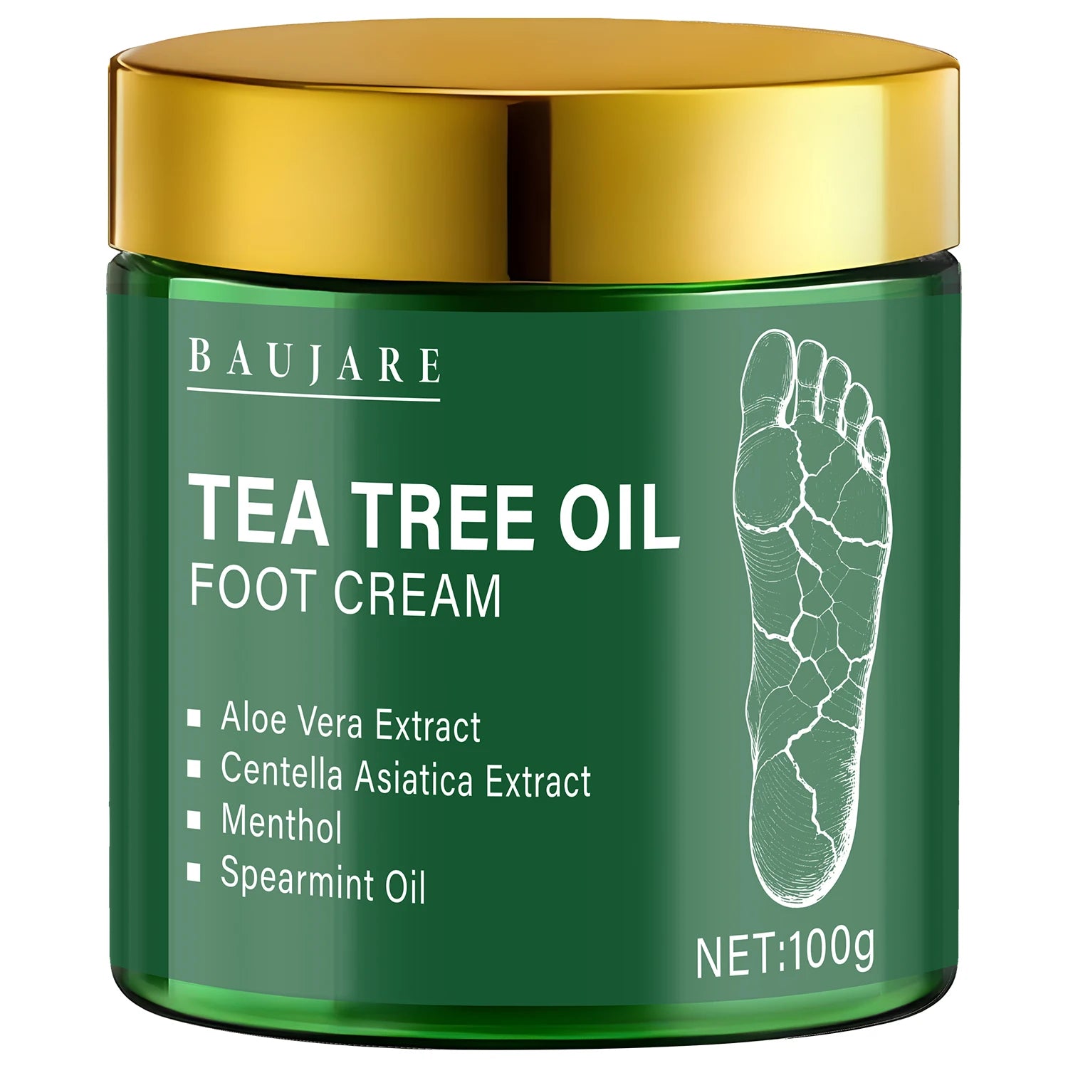 Tea Tree Oil Foot Cream Moisturizer for Dry Cracked Heels and Skin - 7