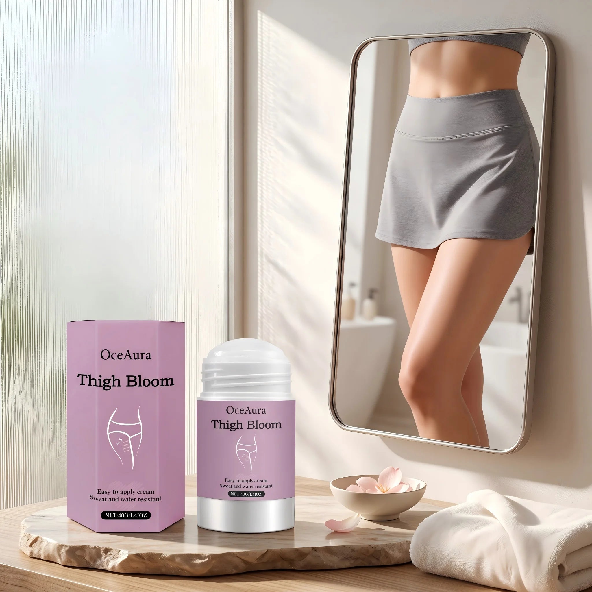 Anti-Chafe Thigh Balm Stick for Skin Protection - 3