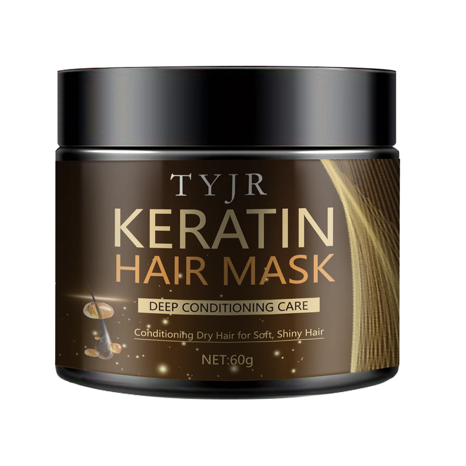 Keratin Hair Mask Deep Repair Conditioner for Dry and Damaged Hair 100g - 18