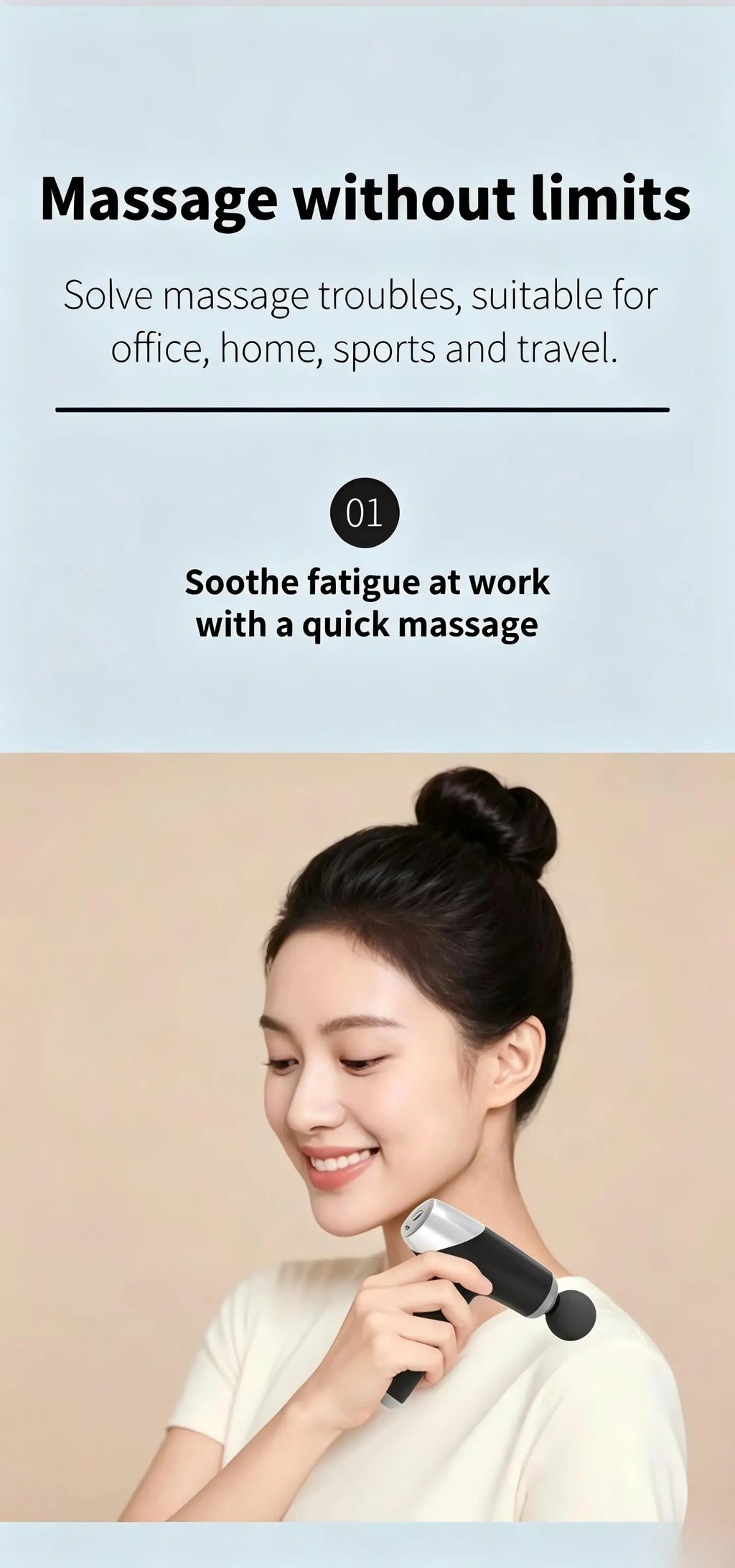 Portable Deep Tissue Percussion Massage Gun for Muscle Recovery