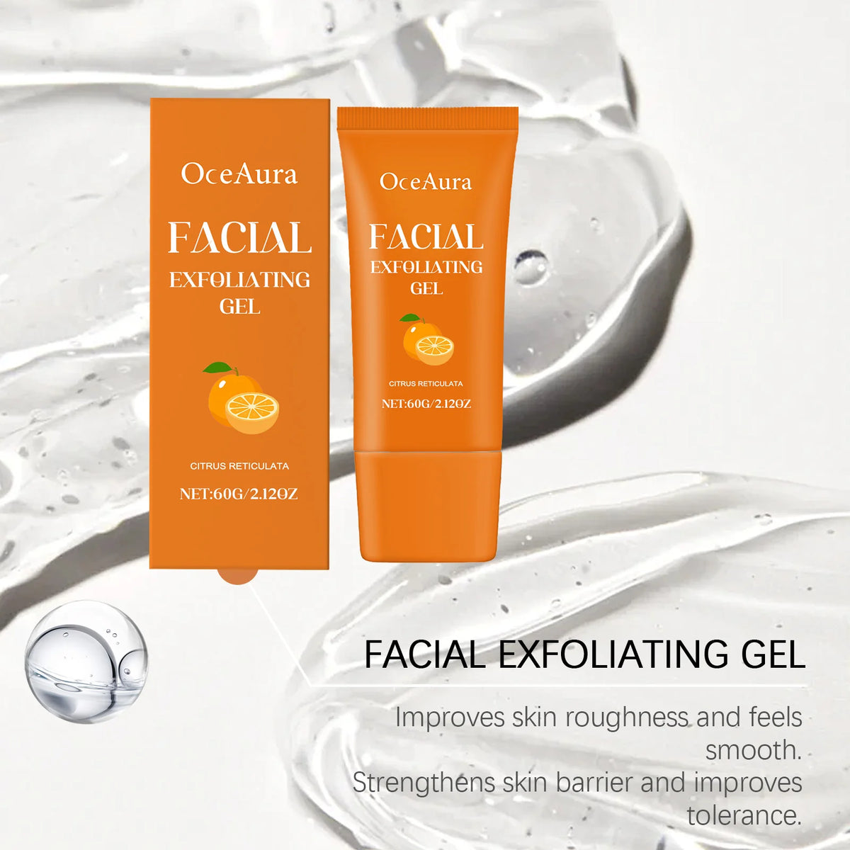 Brightening Orange Facial Exfoliating Gel