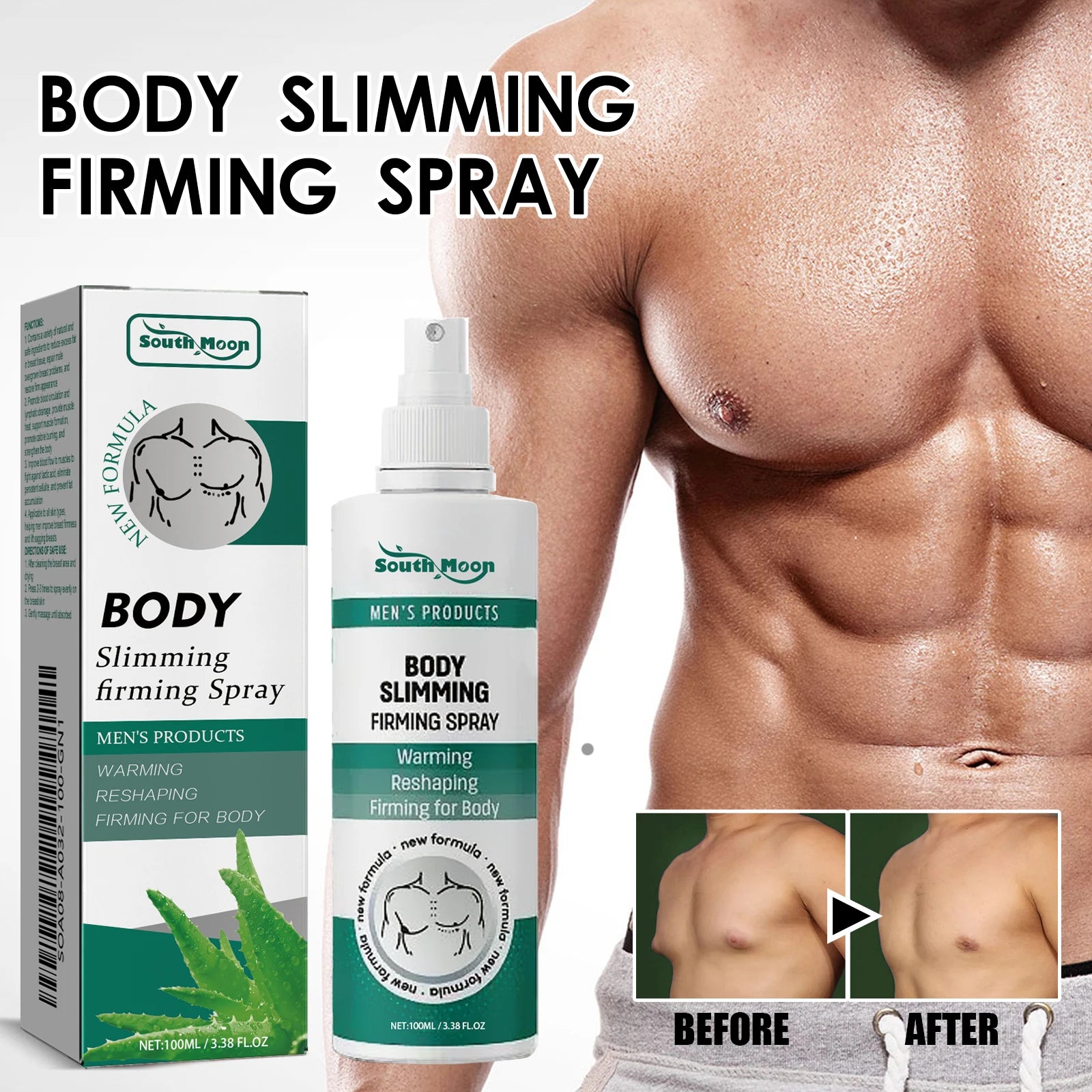Chest Firming and Muscle Sculpting Spray for Men - 1